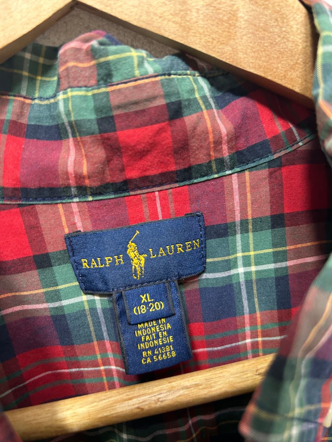 랄프로렌 폴로 체크 남성 남방 셔츠 M  상품이미지3