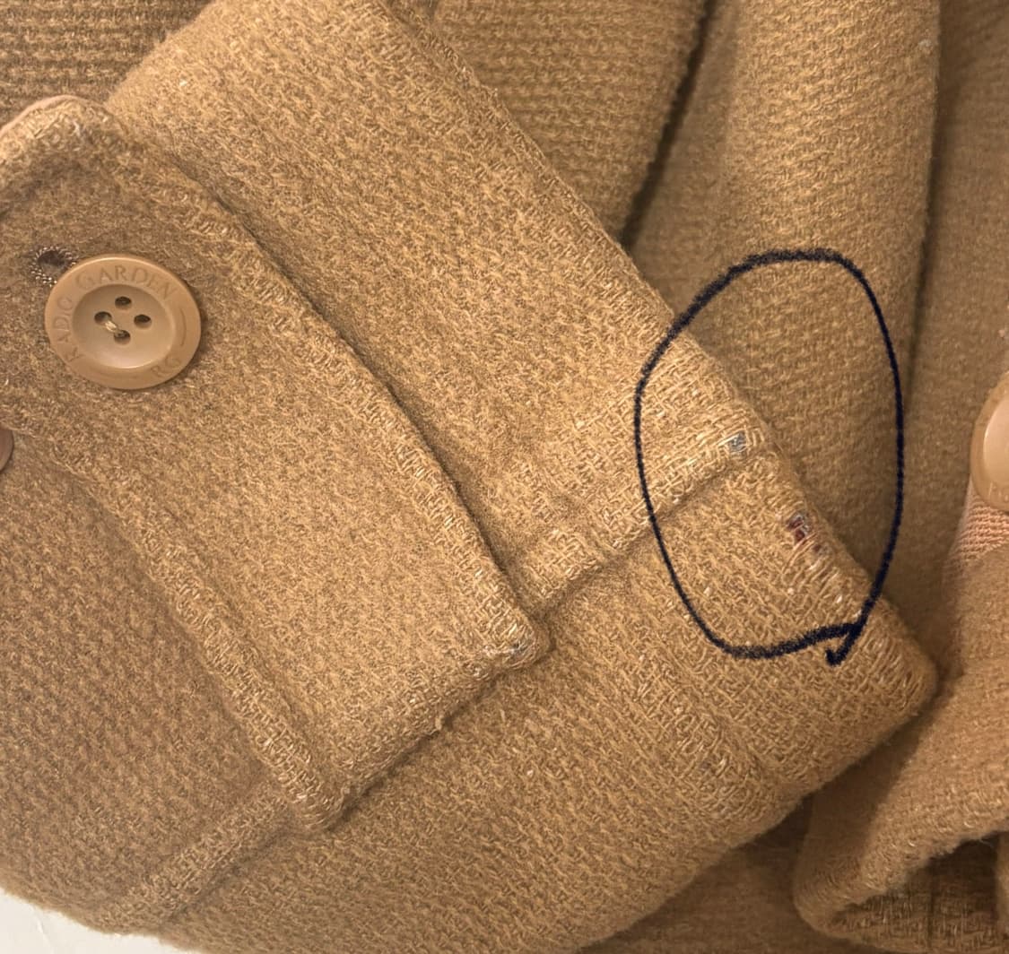 떡코 후드 베이지 빈티지 떡볶이코트 급처 눈물할인 상품이미지5