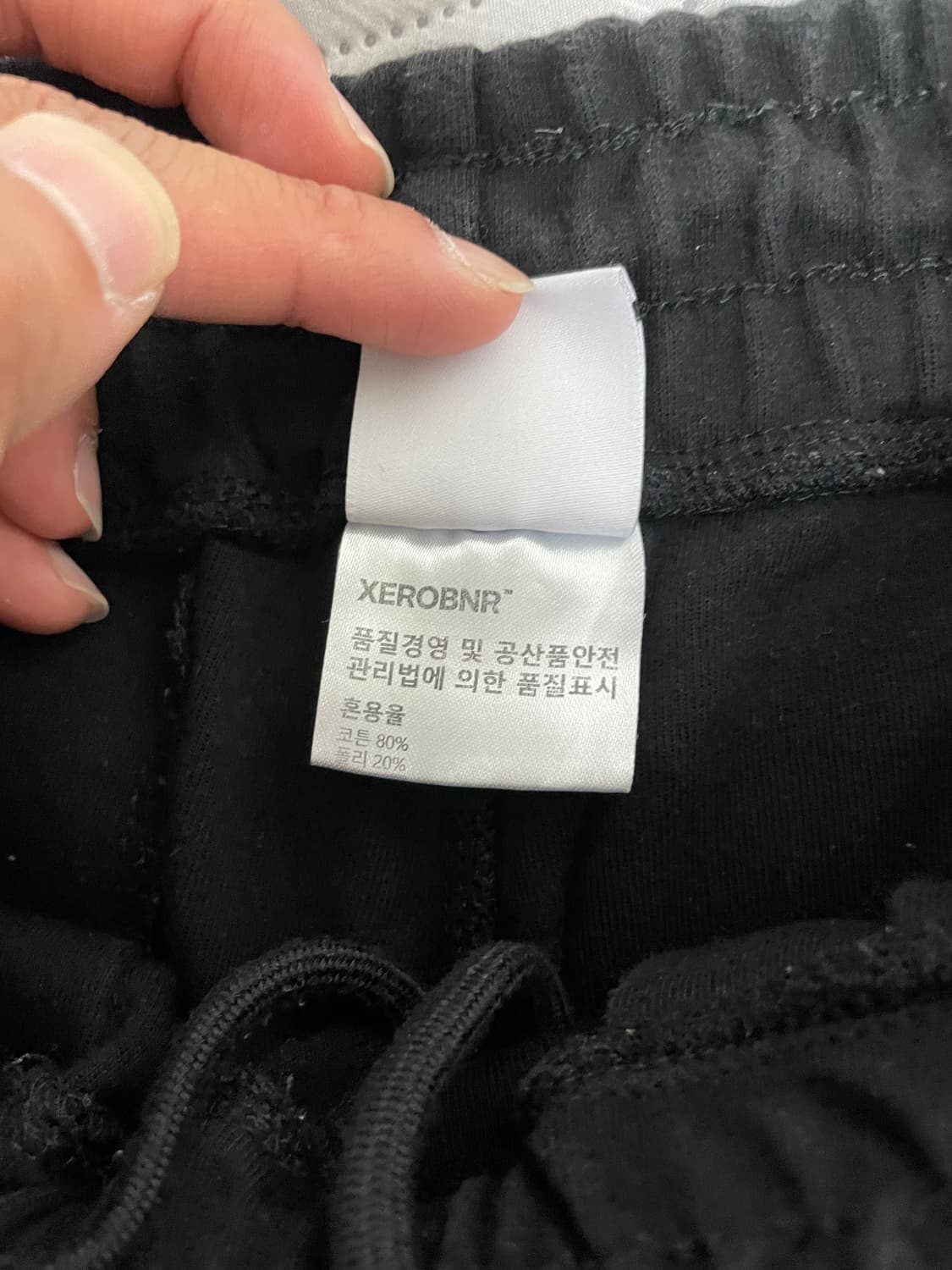 제로 딥 원턱 스웨트 쇼츠 블랙 상품이미지3