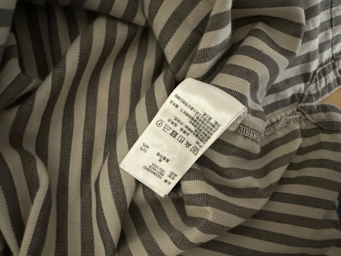 니코앤드 스트라이프 반팔 셔츠 4사이즈(XL) 상품이미지5