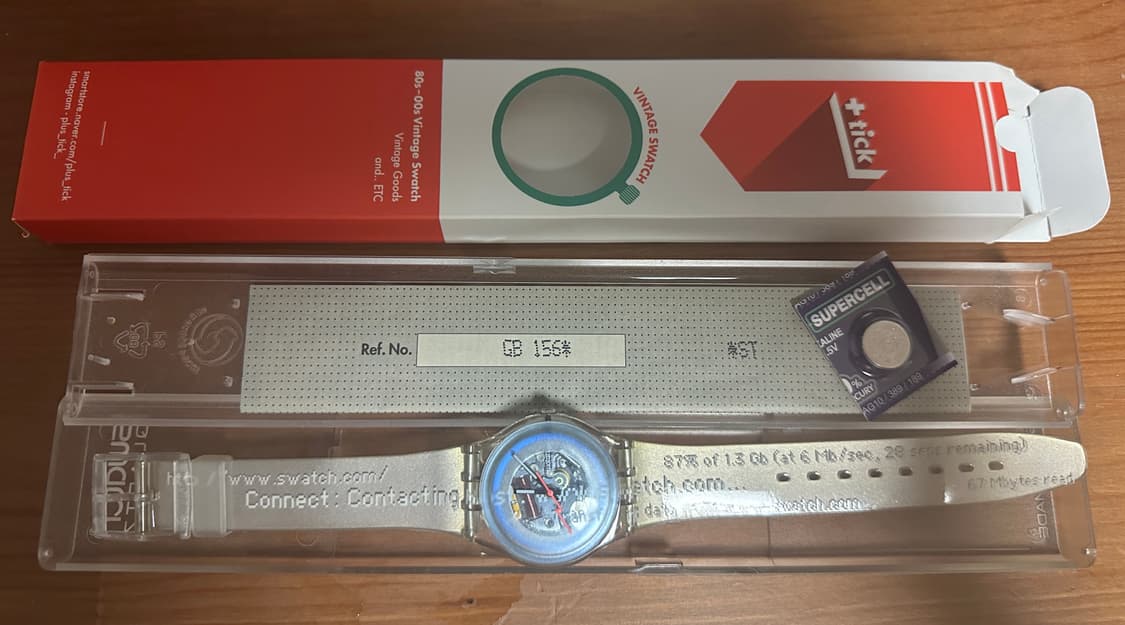 00s 스와치 사이버 커맨더 클리어 시계 상품이미지5