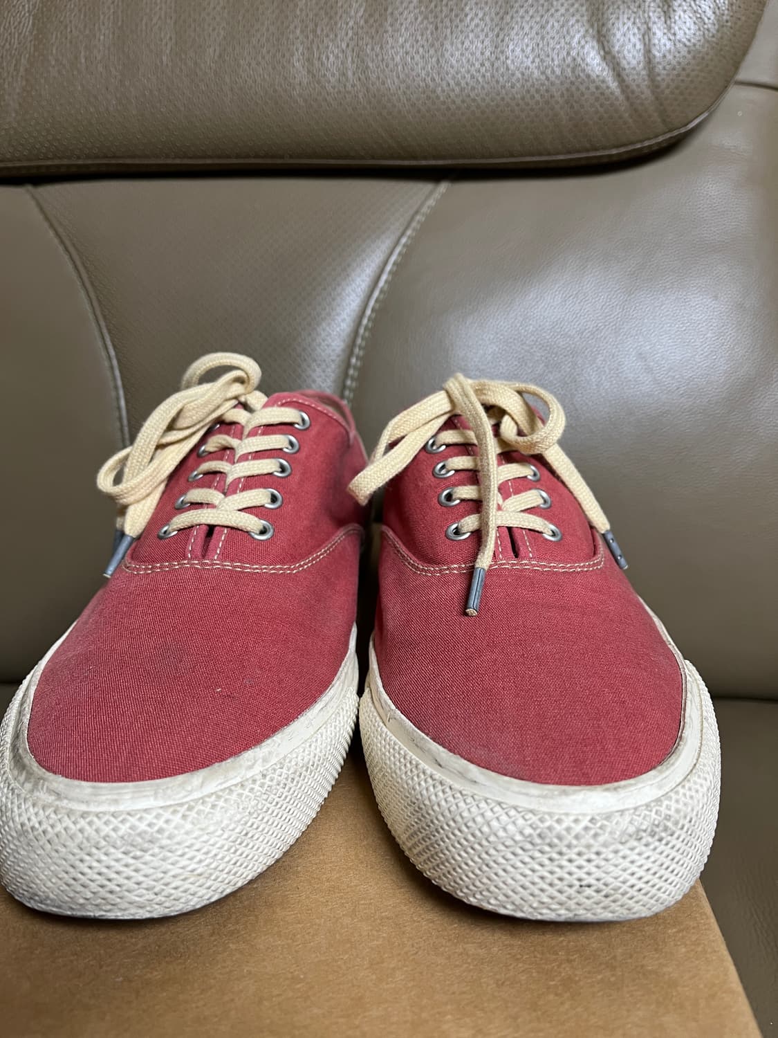 270] RRL 더블알엘 레드 캔버스 스니커즈 9D 상품이미지5