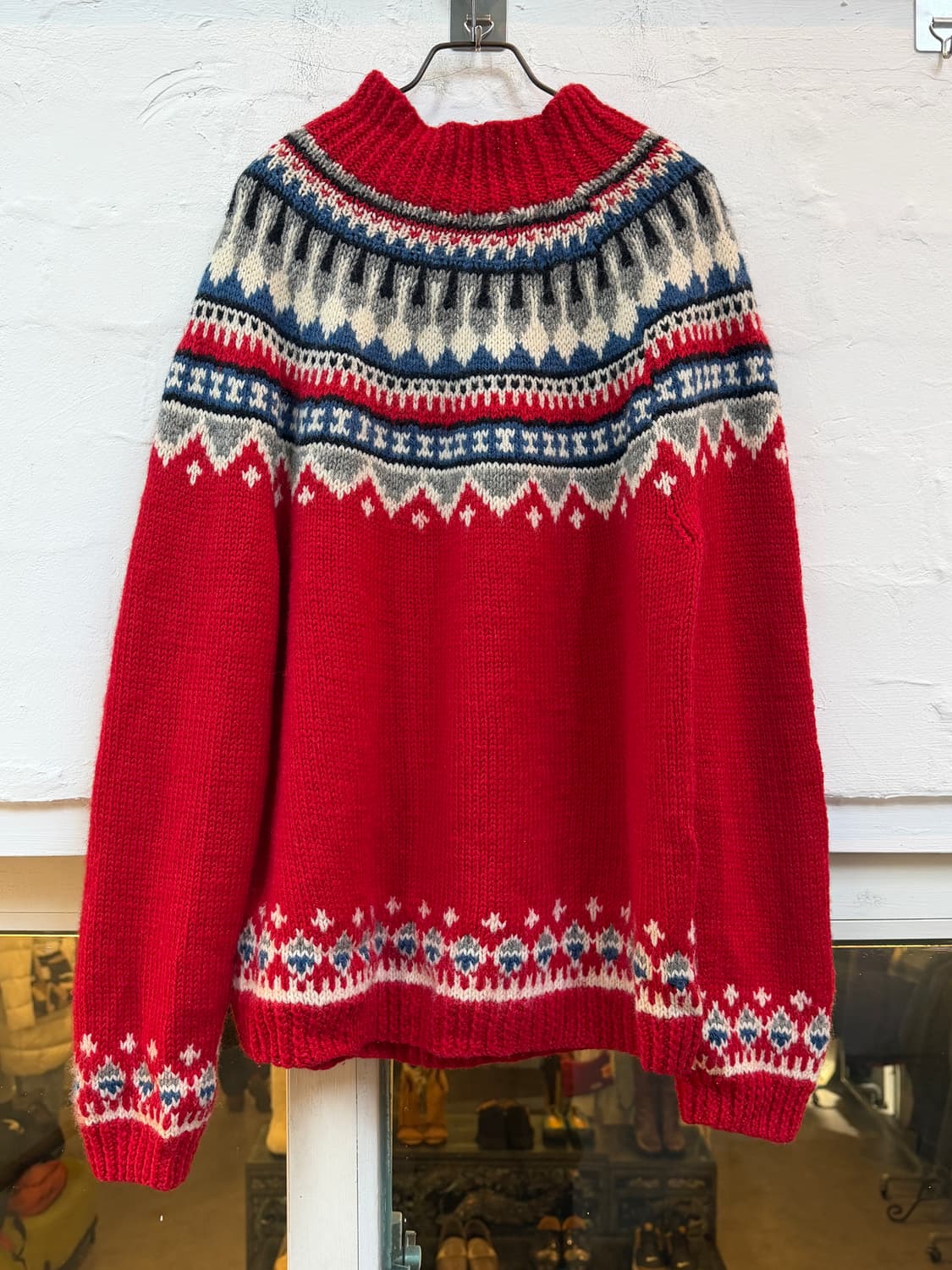 DELVI 핀란드 핸드메이드 노르딕패턴 터틀넥 니트 OS 상품이미지6