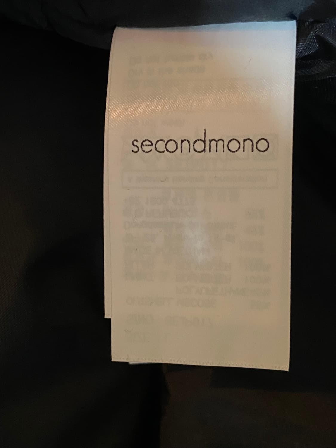 SecondMono 세컨모놀로그 레더 봄버 패딩 자켓 블랙 L 상품이미지5