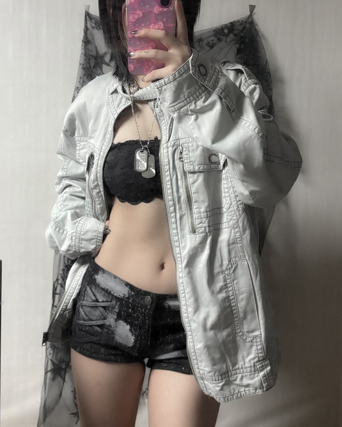 y2k 메카닉 바이커 자켓  상품이미지3