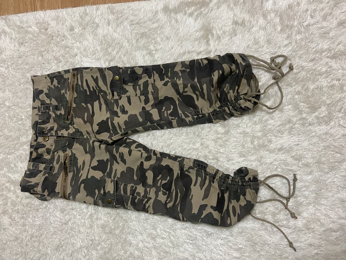 로우라이즈 카모 7부바지 핀터레스트깔  상품이미지2