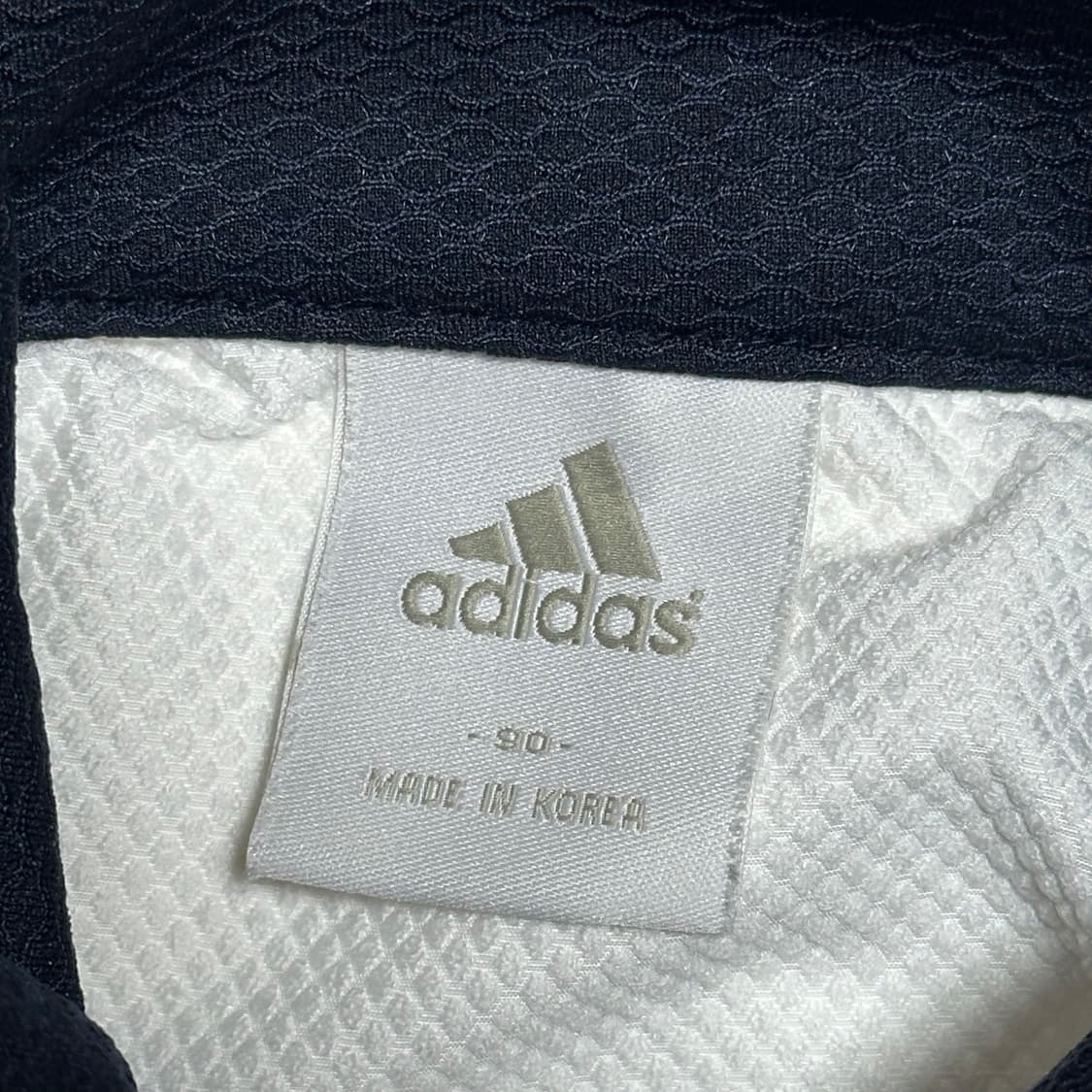 90 아디다스 첼시 화이트 네이비 배색 트랙탑 져지 상품이미지4