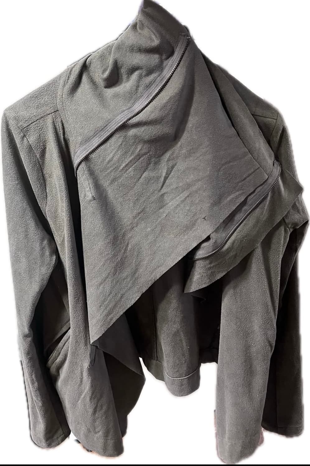 GOA 비대칭 하이넥 스웨이드자켓 상품이미지3