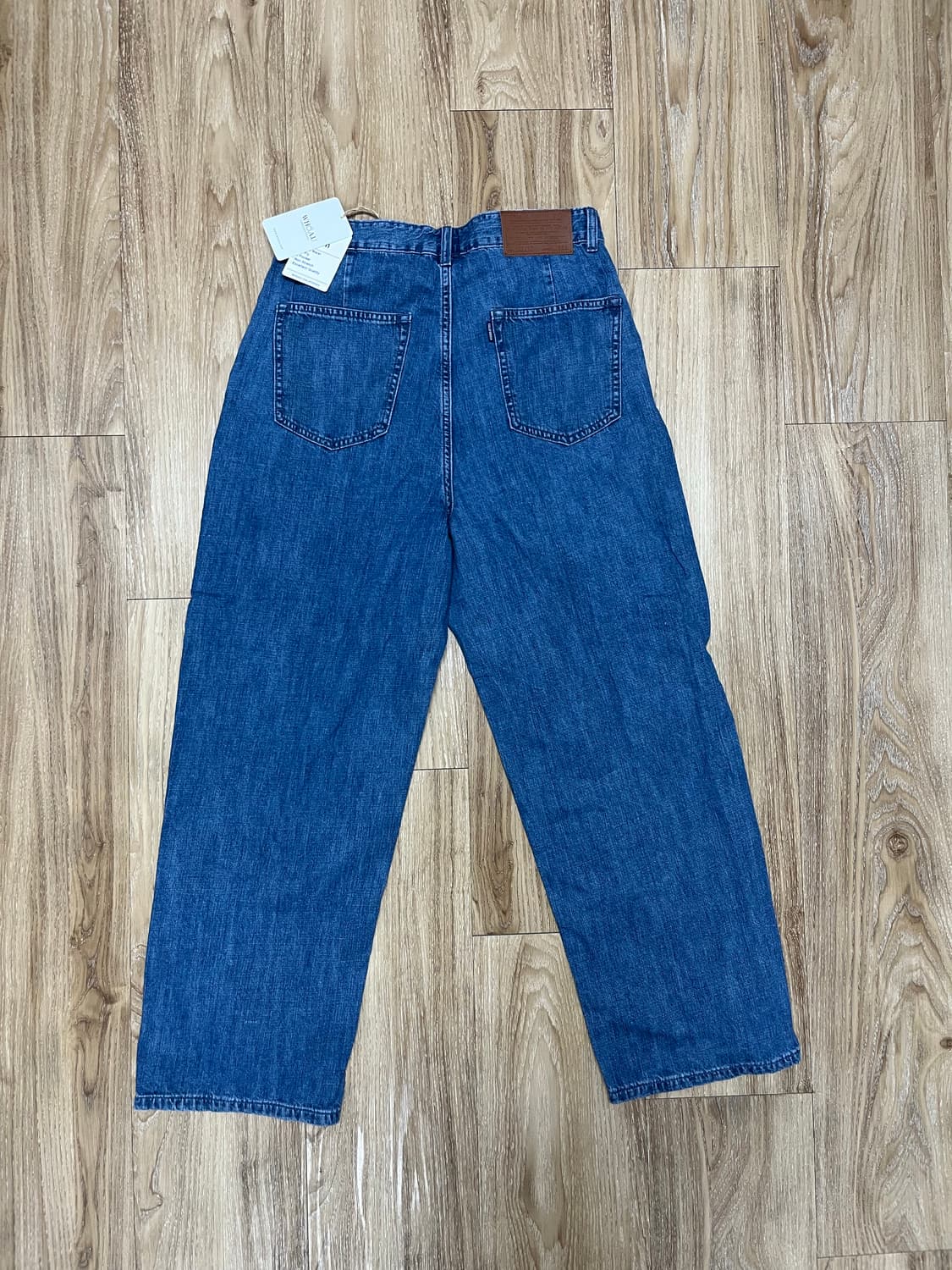 (새상품) 후아유 핀턱 와이드 청바지 30 상품이미지1