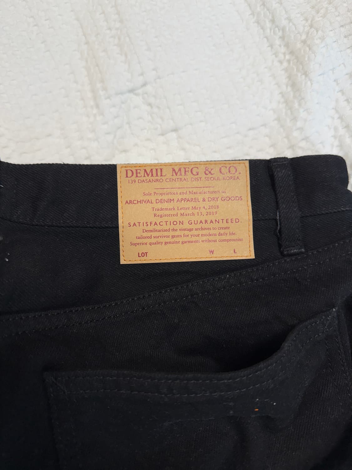 데밀 lot.026 헐리우드 슬림데님 더블블랙 원워시(34) 상품이미지4