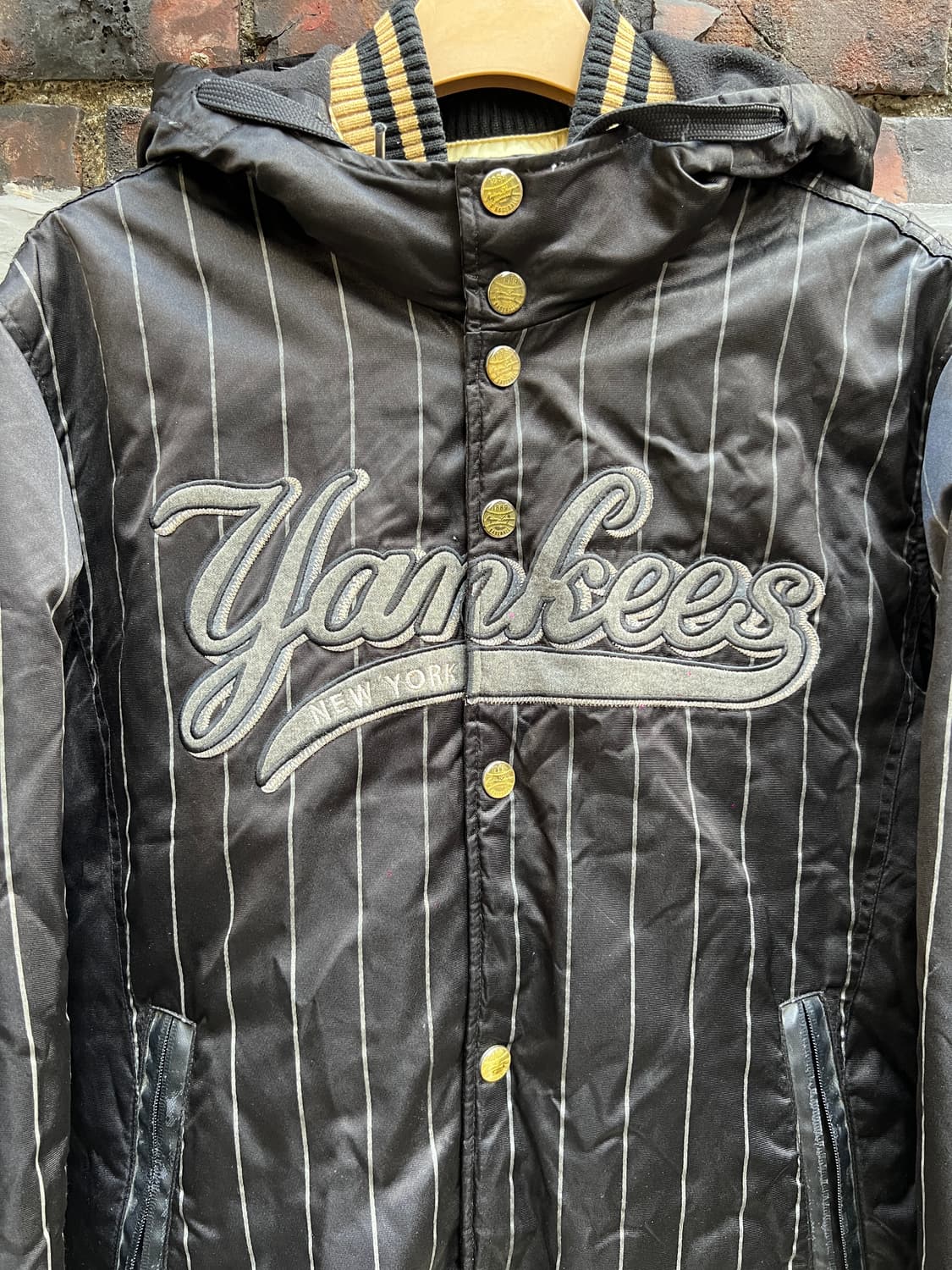 뉴욕 양키스 스트라이프 후드 야구점퍼 (정품) 상품이미지3