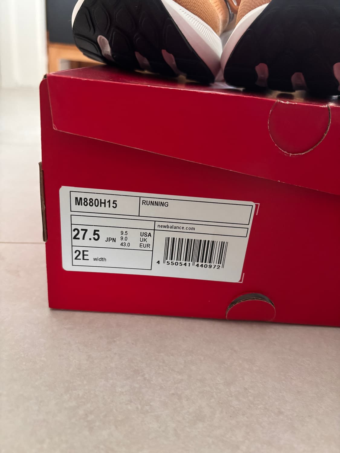 새상품/275mm 2E 와이드/발매가 179,000/뉴발란스880V15 상품이미지2
