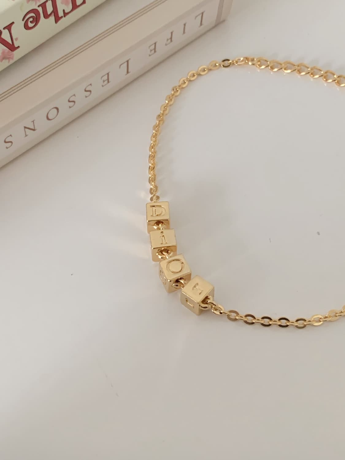 [ 디올 ] 빈티지 디올 큐브 이니셜 팔찌 상품이미지6