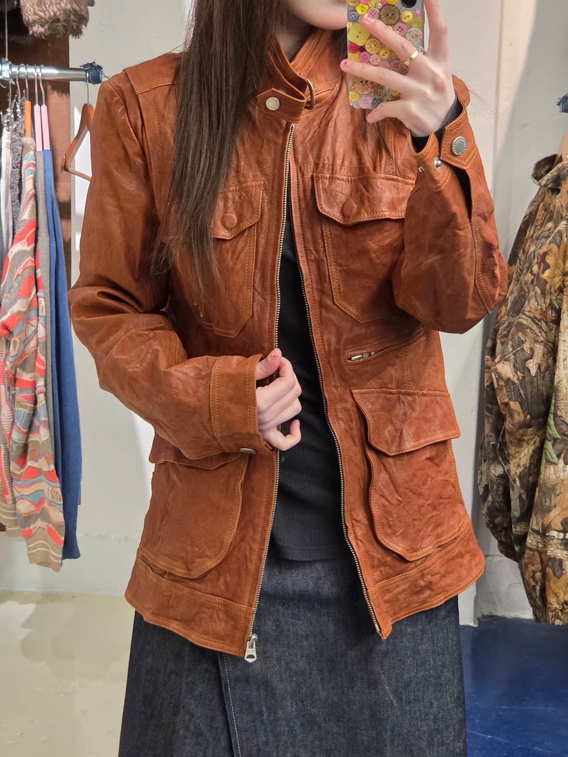 Perry Ellis 양가죽 레더자켓 상품이미지2