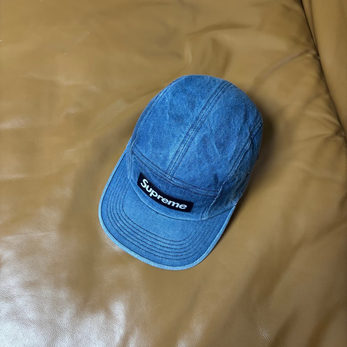 Supreme 슈프림 데님 캠프캡 모자 (Washed Denim) 상품이미지5