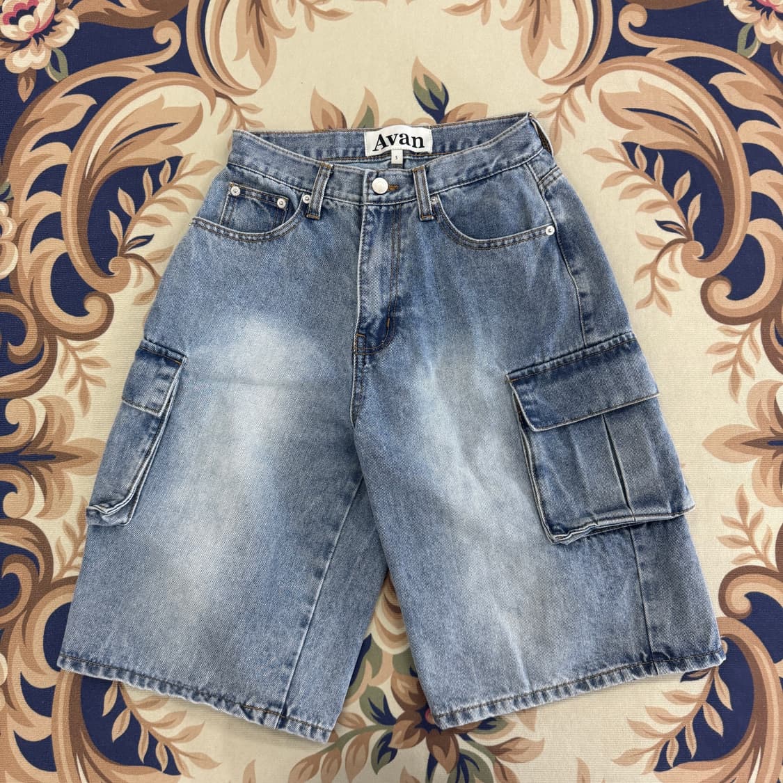 (S)어반 드레스 AVAN DRESS 카고 데님 반바지 상품이미지1