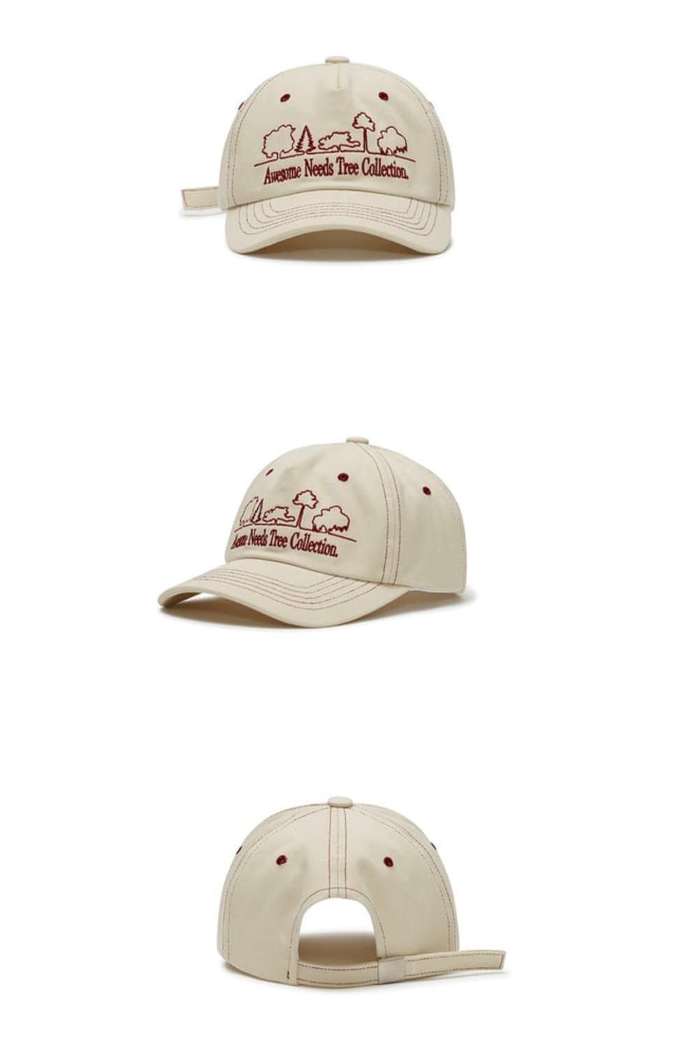 어썸니즈 트리 컬렉션 캡 크림 상품이미지2