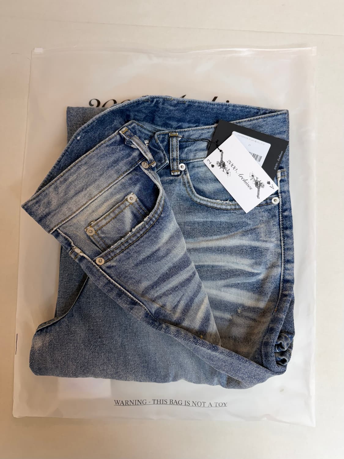 2000아카이브스 SNYDER WIDE DENIM (BLUE) 상품이미지5