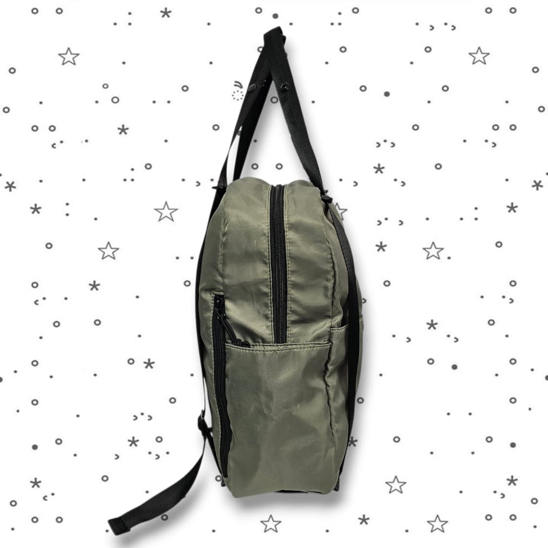 Rilakkuma 리락쿠마 스토어 3WAY 카키 가방 상품이미지5