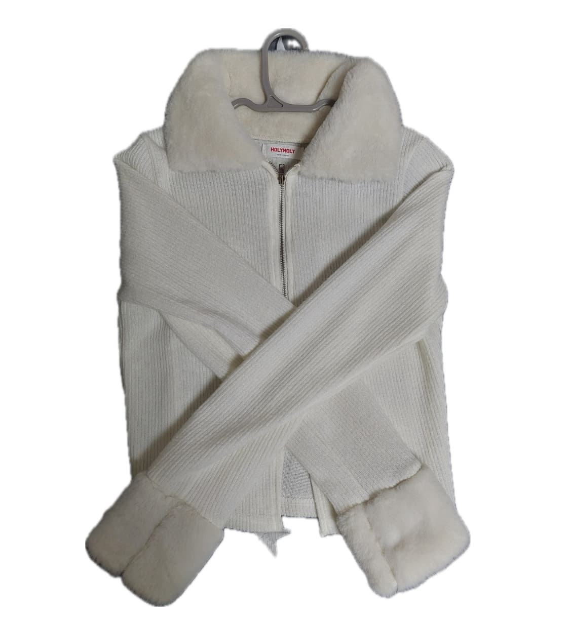 홀리몰리 퍼 카라 집업 상품이미지1