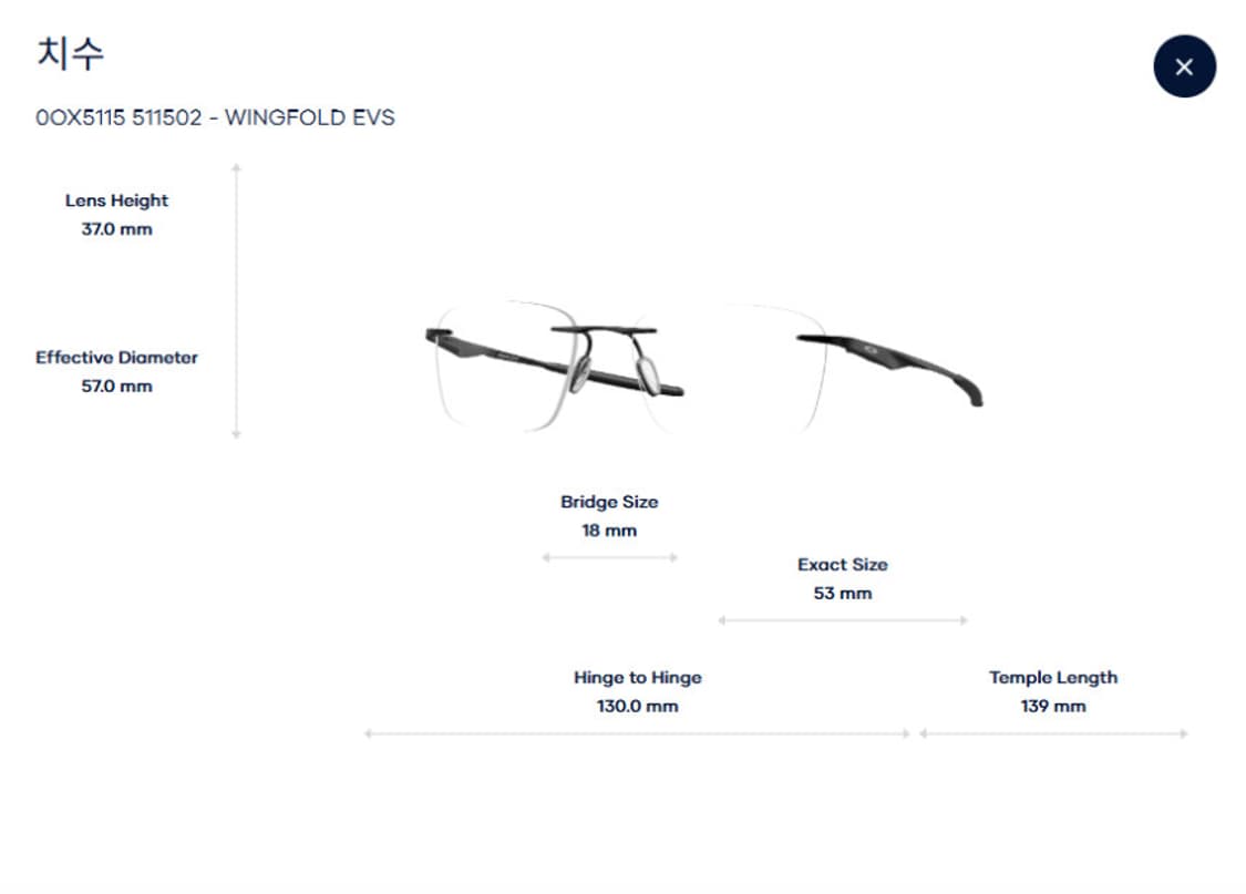 OAKLEY WINGFOLD 오클리 윙폴드 00X5115 사틴블랙 상품이미지2
