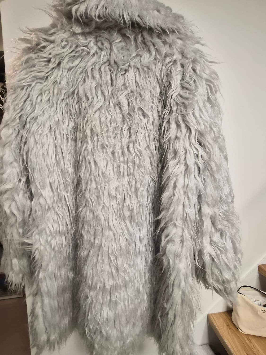 Nain 나인 그레이 퍼 코트 새상품 상품이미지2