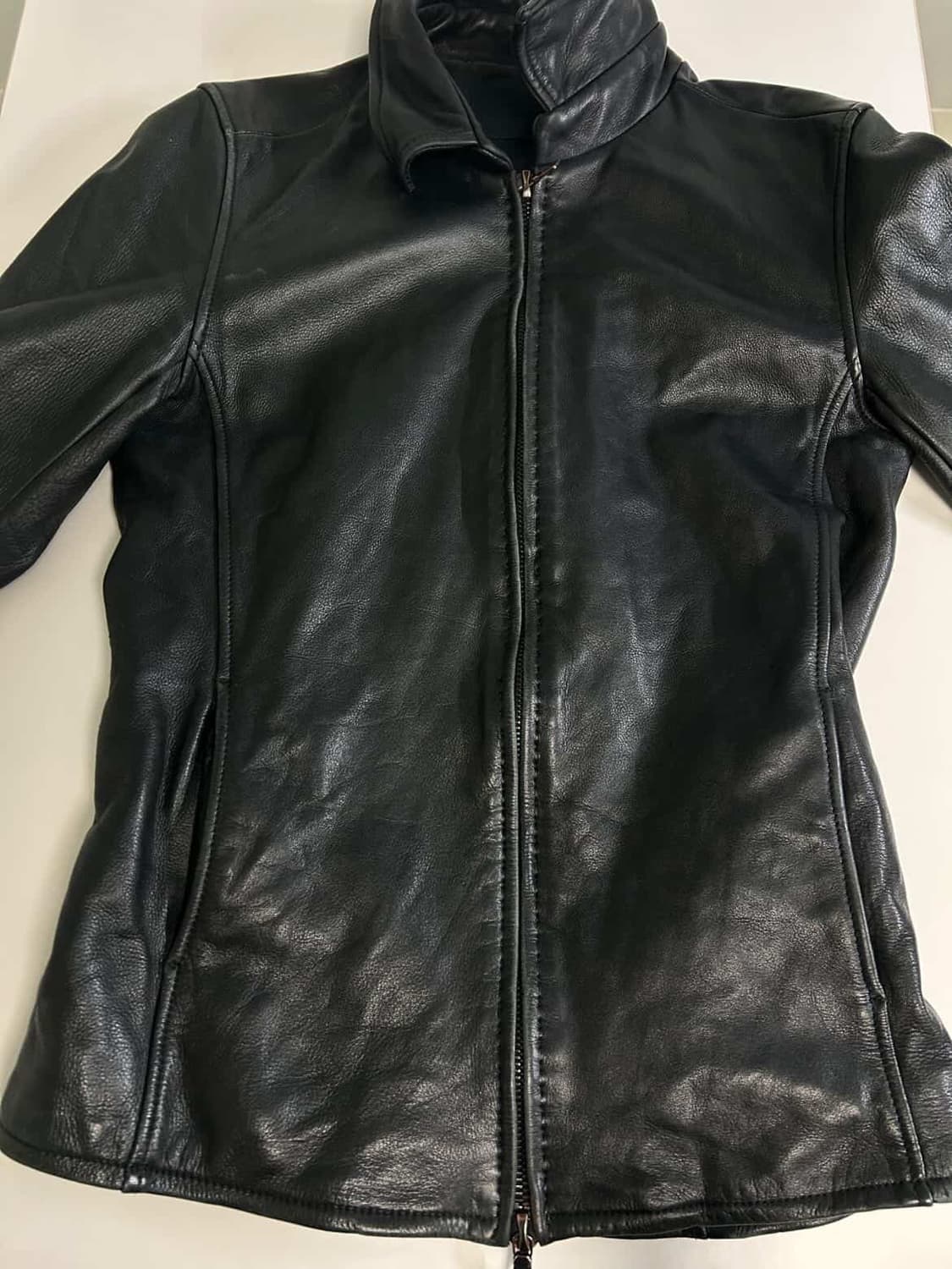 Junhashimoto zip leather shats jacket 상품이미지3