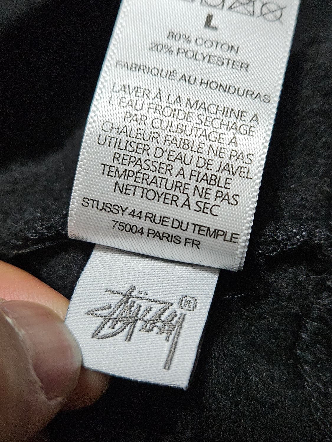 스투시 스탁 크라운 후드 후드티 민트급 L 상품이미지6