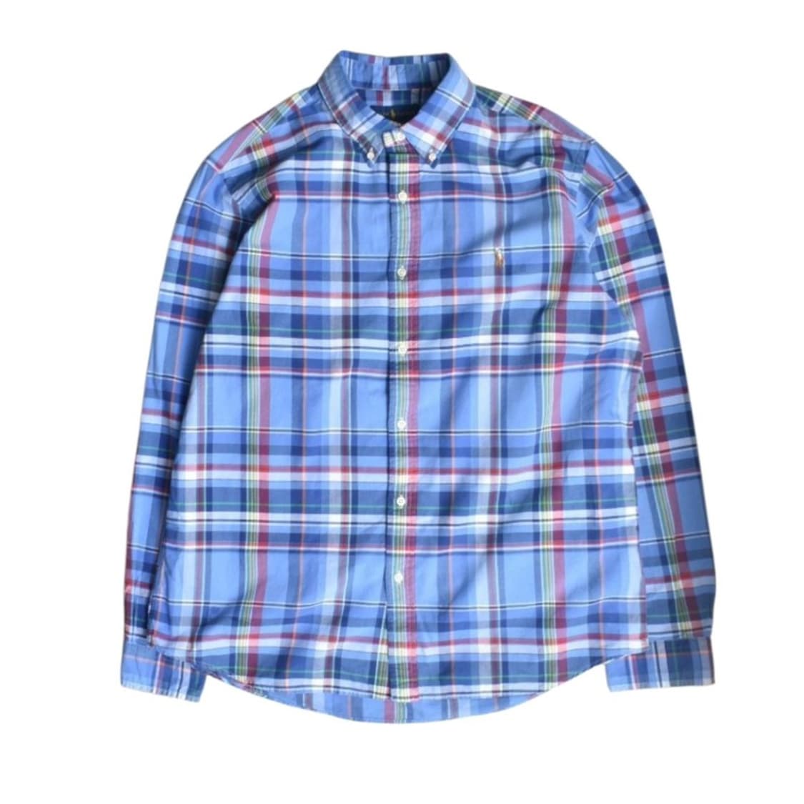 폴로 랄프로렌 큐알라벨 체크셔츠 XL N0946 상품이미지1