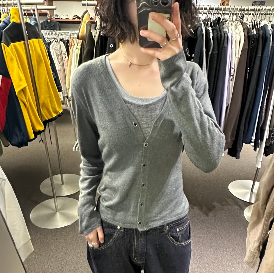 L)Roberta di Camerino vintage 여성 브이넥 가디건 상품이미지2