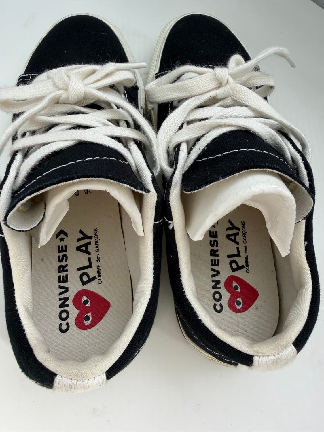 정품) 꼼데가르송x컨버스 운동화 220 상품이미지7