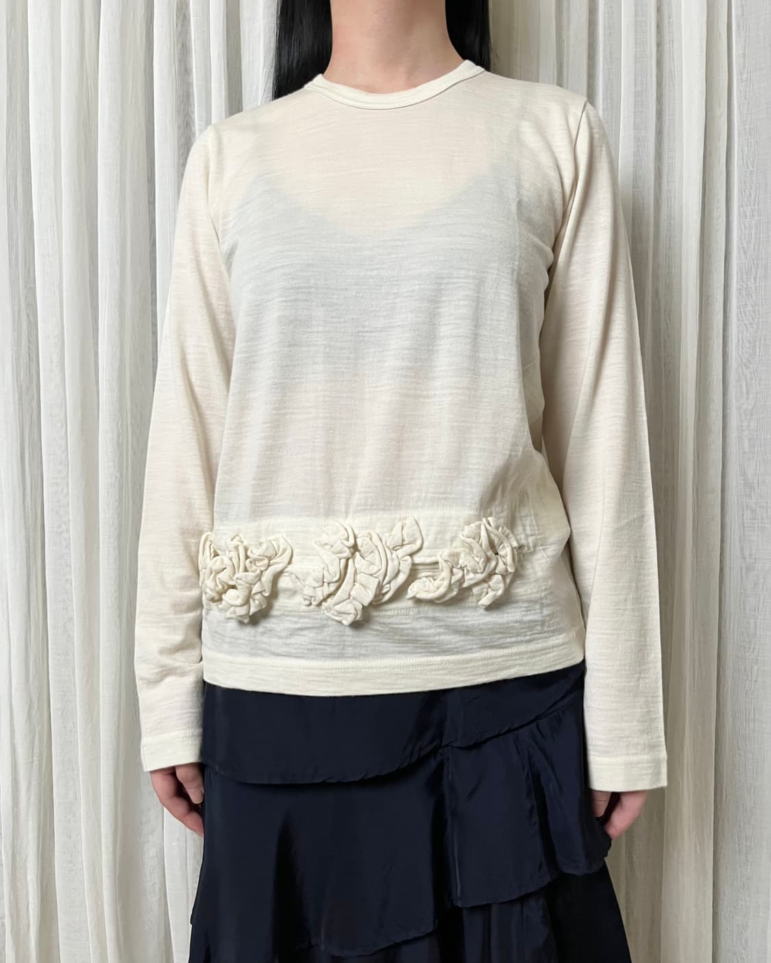 꼼데가르송 절개 프릴 울 컷앤소 comme des garcons 상품이미지1