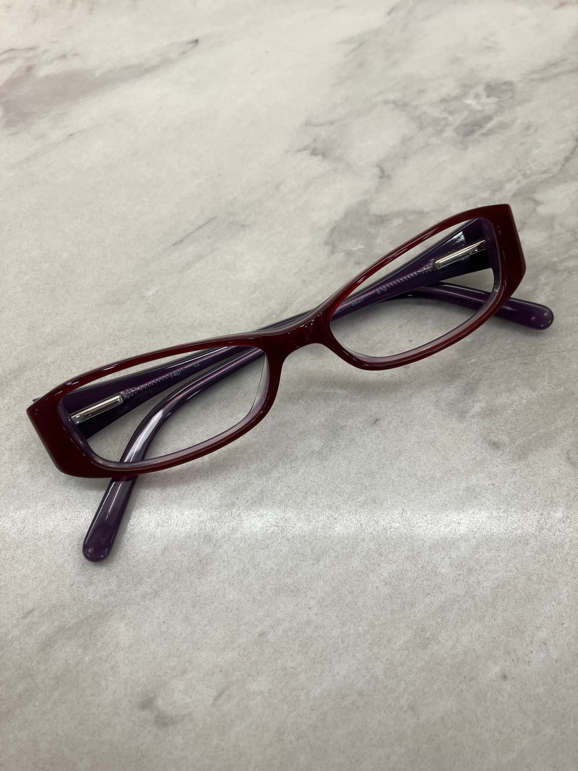 캘빈클라인 CK 레드 퍼플 소프트 스퀘어 뿔테 안경 상품이미지1
