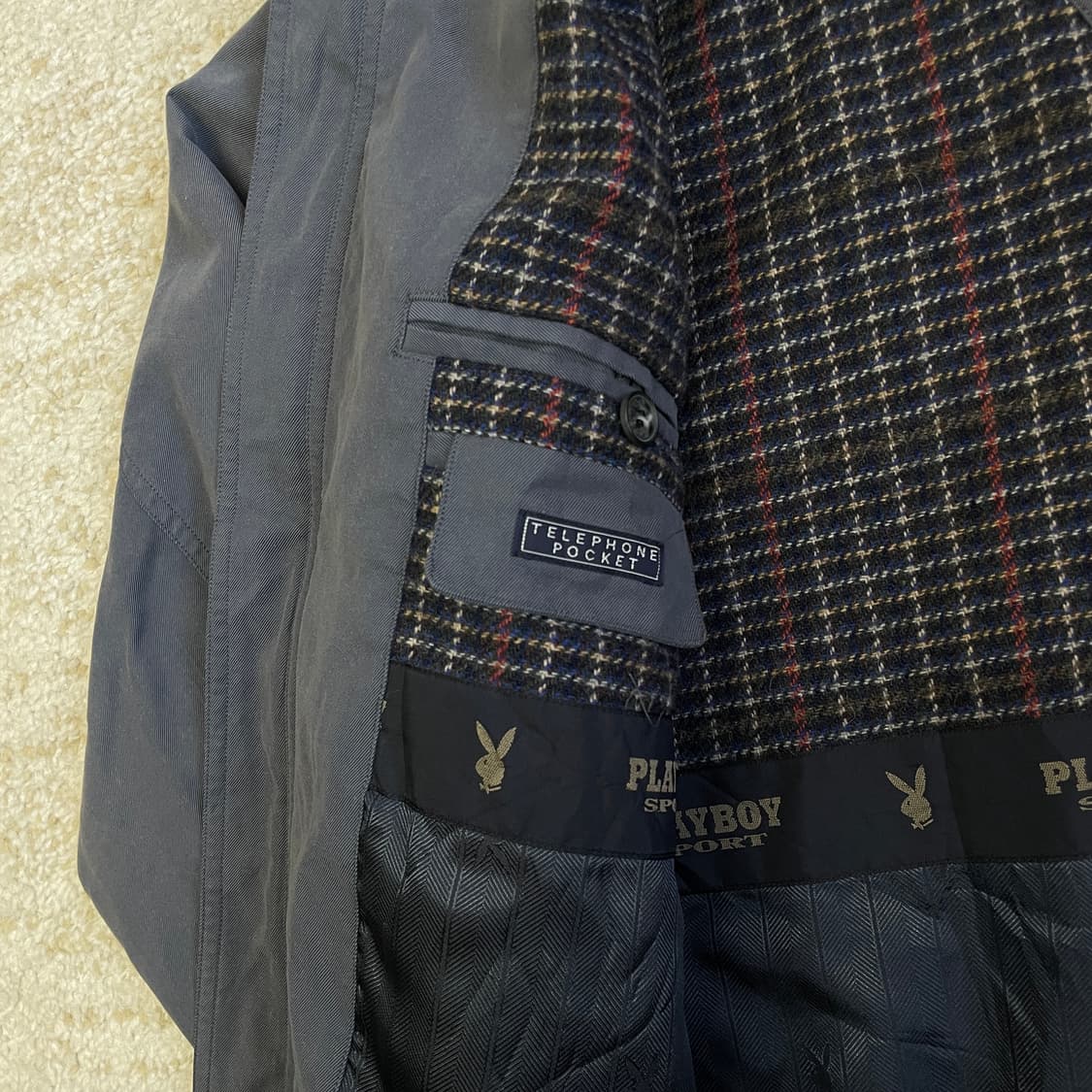 [M] 플레이보이 Playboy 블루종 포켓 스포츠 자켓  상품이미지5