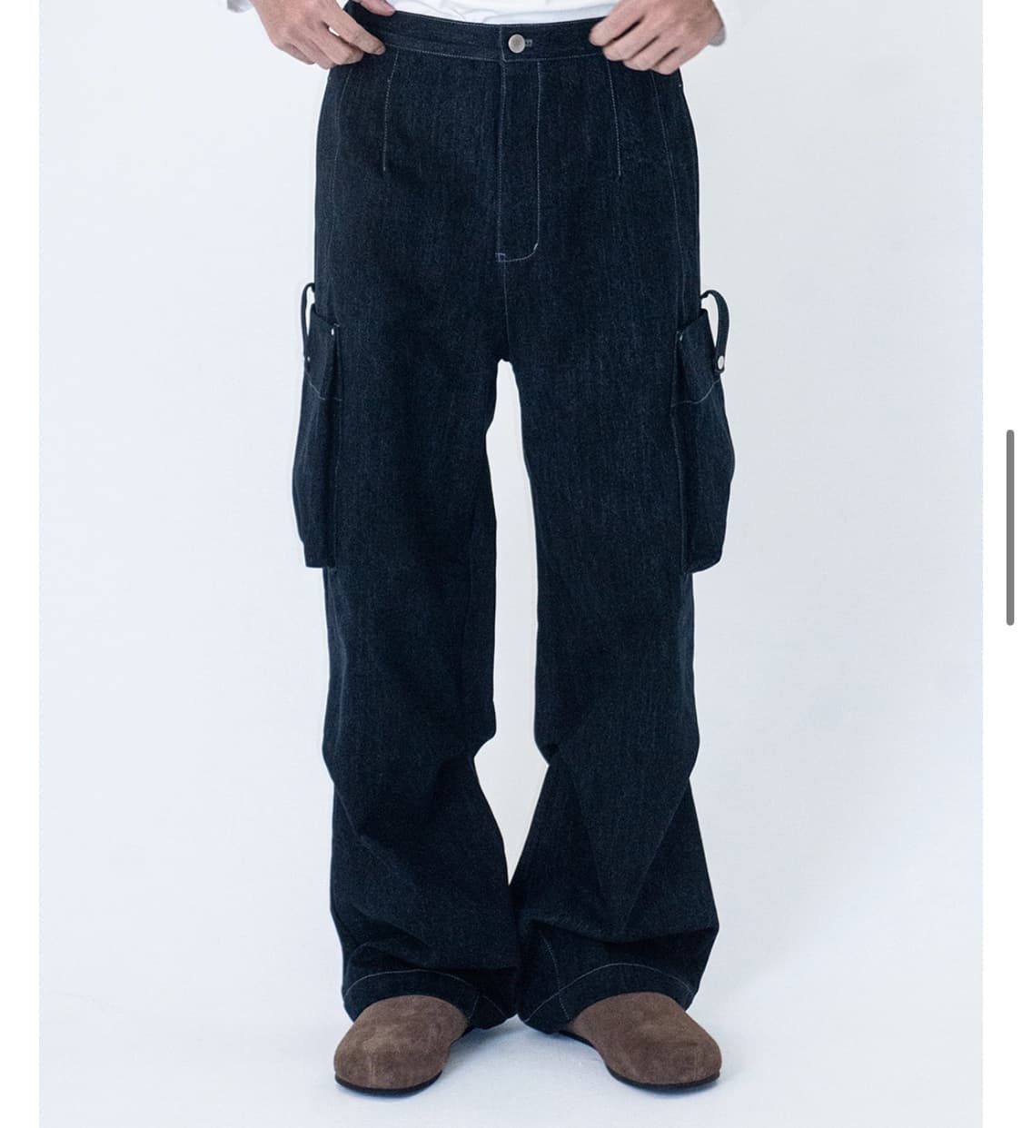 [L] 하이로드 데님 카고 팬츠 상품이미지1