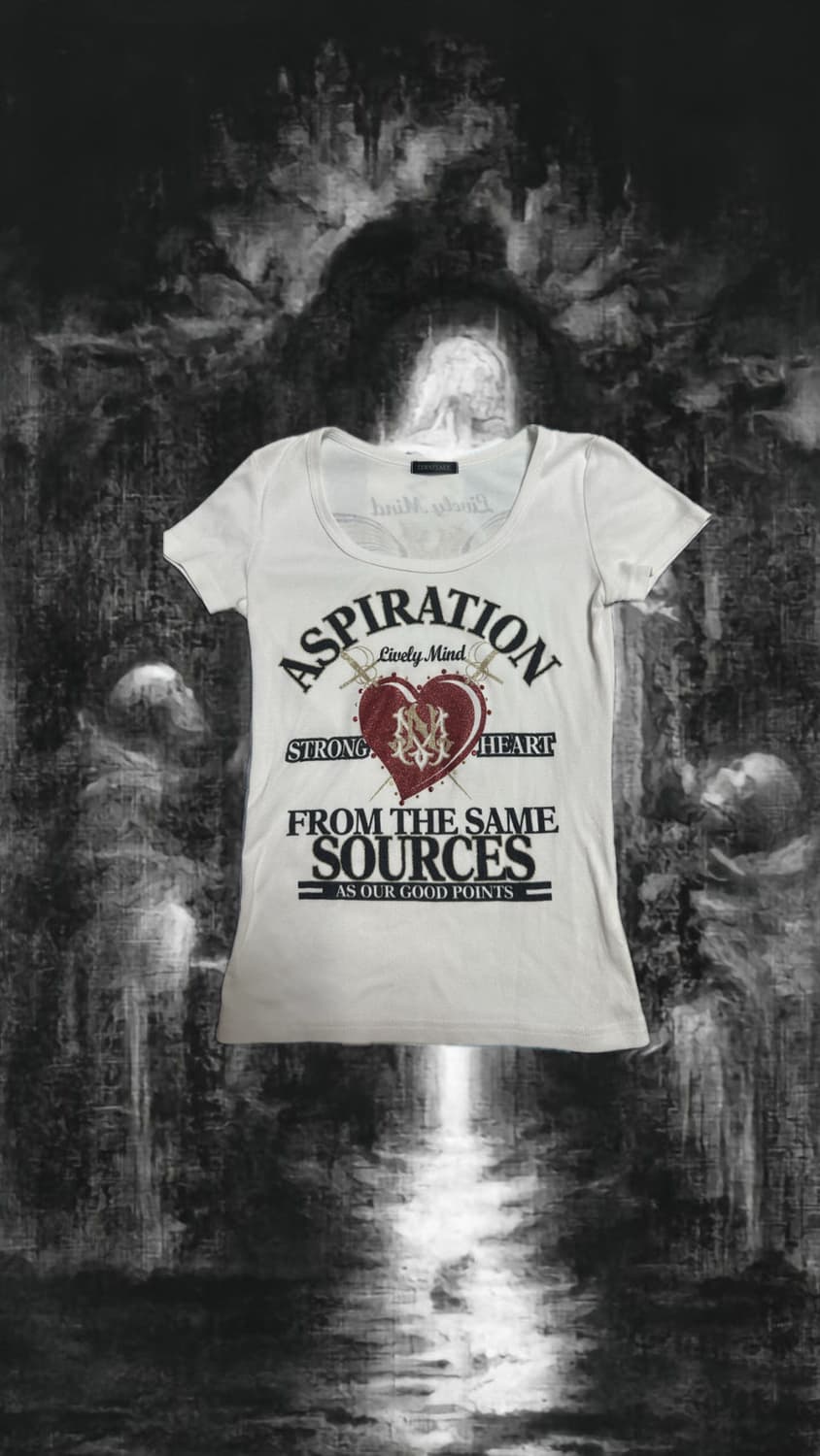 Punk Y2k gyaru printing tshirt 상품이미지1