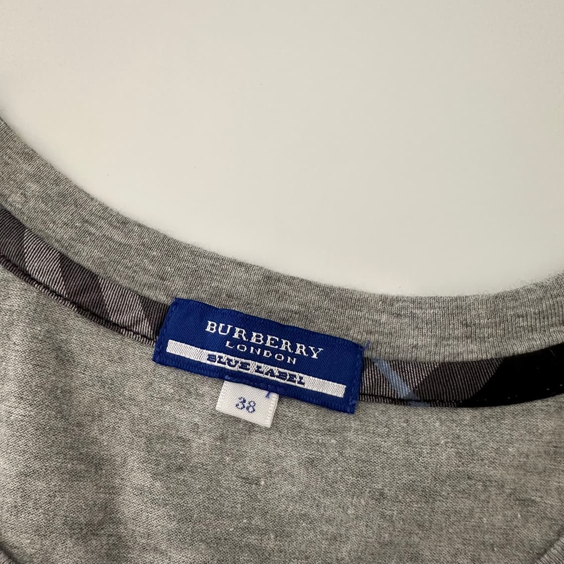 버버리 블루라벨 burberry 로고 노바체크 반팔 상품이미지5