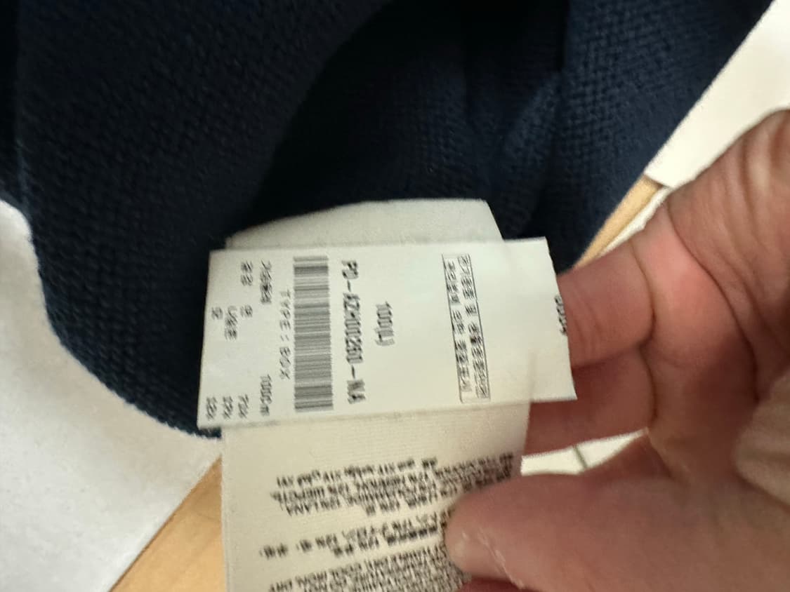 (정품) 아미(AMI) 빅 하트 로고 크루넥 니트 네이비 - L사이즈 상품이미지6