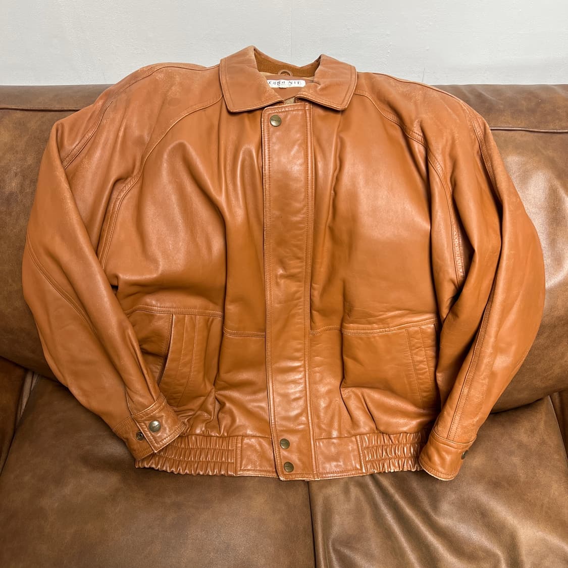 [100] 소르젠떼 양가죽 빈티지 브라운 가죽자켓 상품이미지6