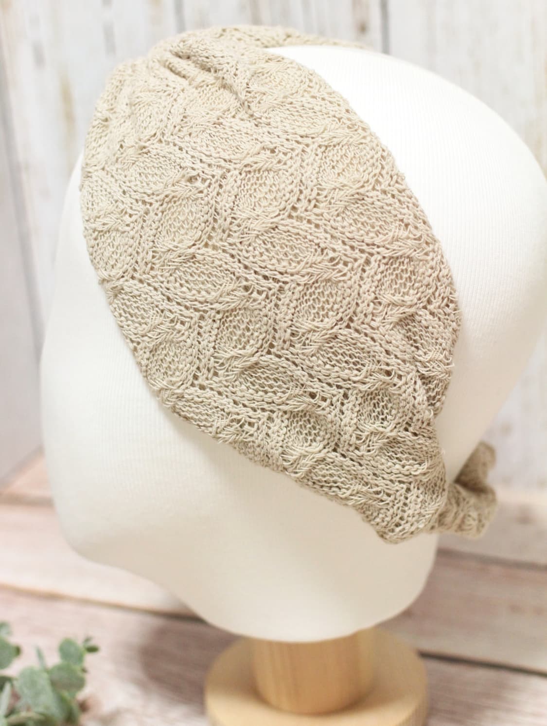 핸드메이드 베이지 니트 헤어밴드 상품이미지8