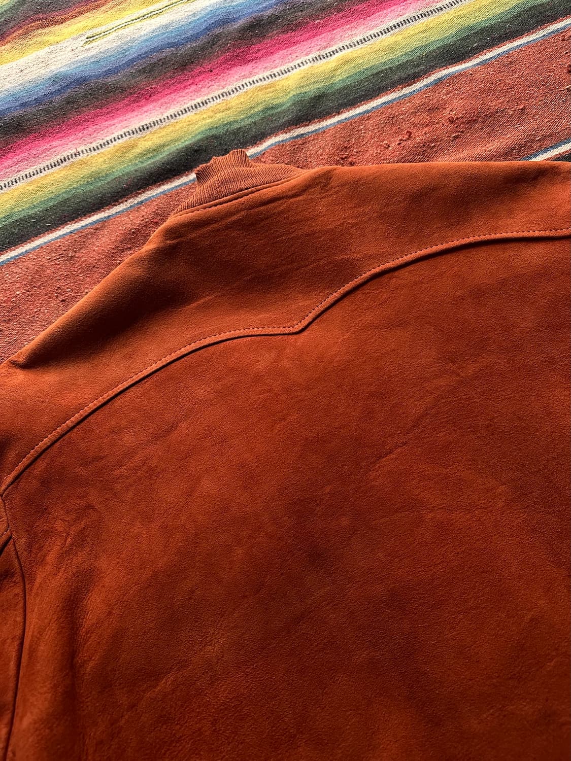 50s USA 빈티지 디어스킨 봄버 스웨이드 레더 자켓 상품이미지7