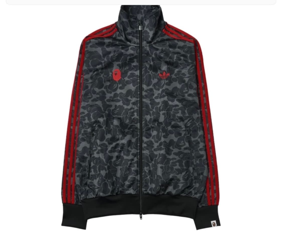 베이프 아디다스 트랙탑 져지 레드블랙 L 상품이미지1