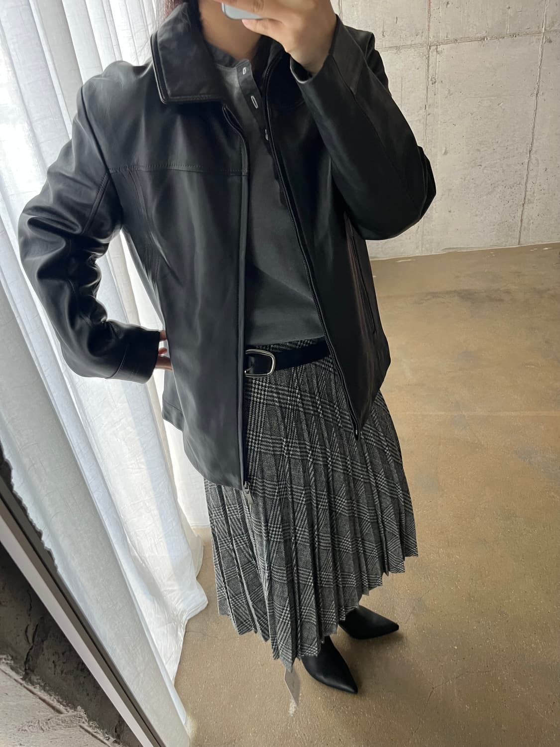 90s ICINOO lambskin 양가죽 자켓 상품이미지9