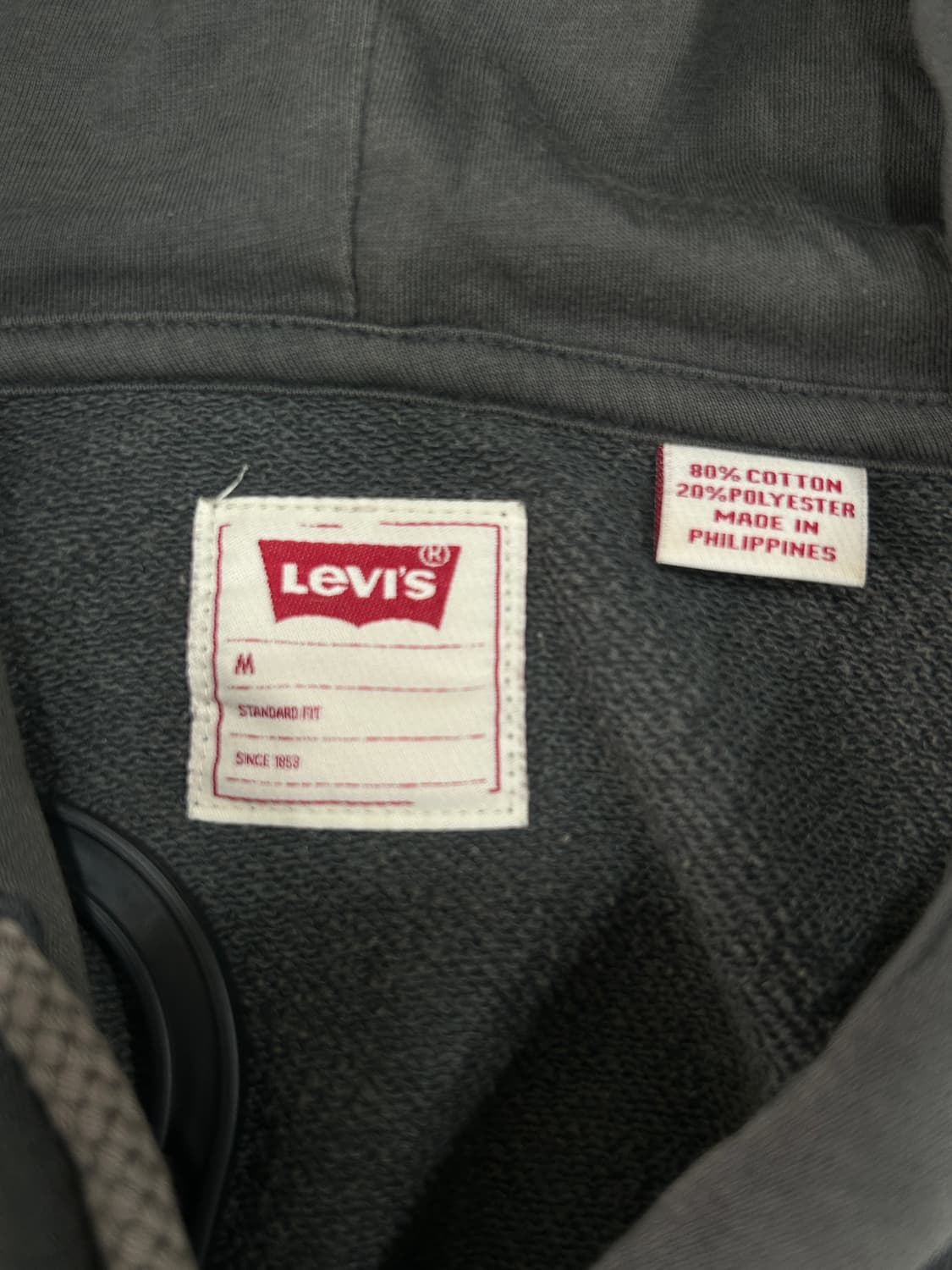 리바이스 후드집업 다크그레이 남성 M 상품이미지4