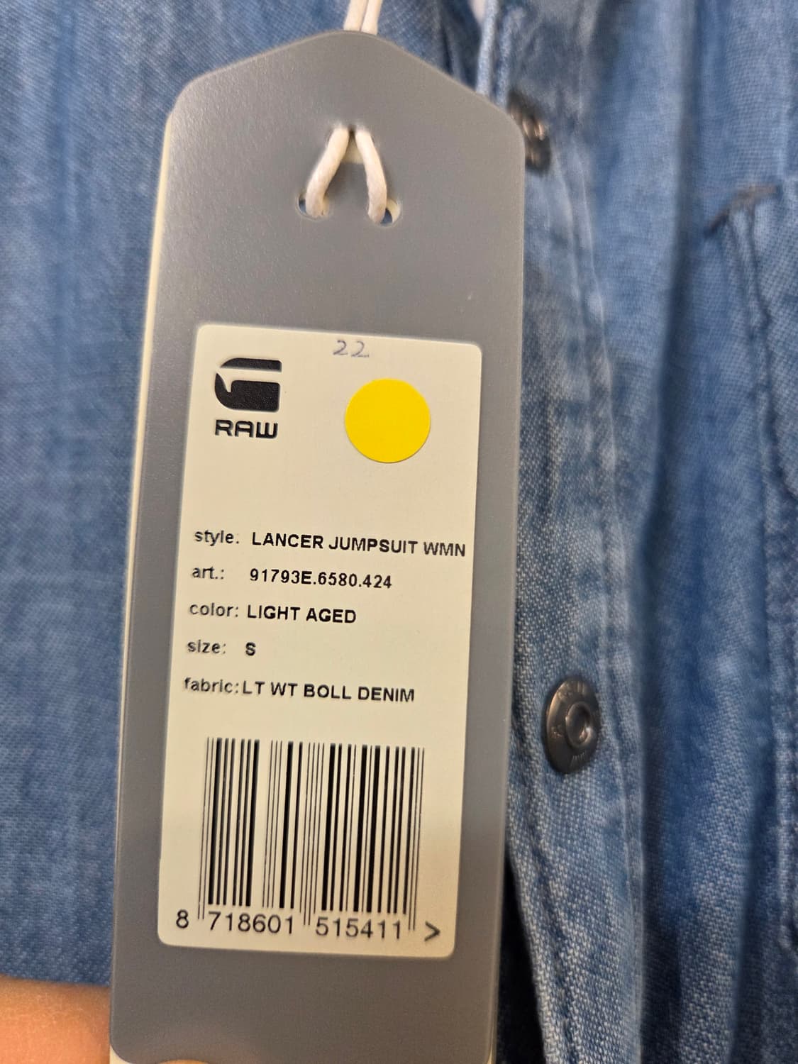 G-STAR  RAW 데님 점프수트 상품이미지5