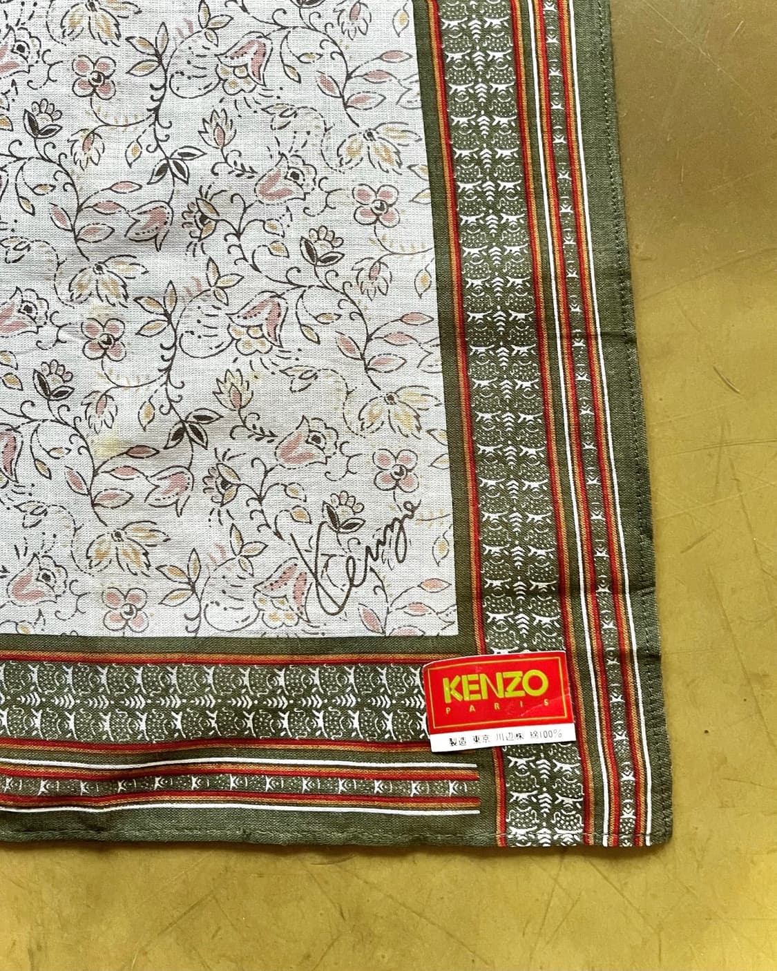 1980-90s Old KENZO Paisley Bandana Scarf 상품이미지6