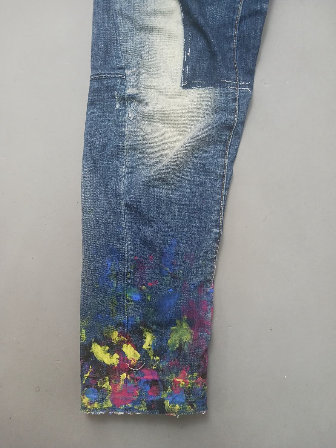 [36] 디스퀘어드2 네온로고 바이커진 청바지 상품이미지3