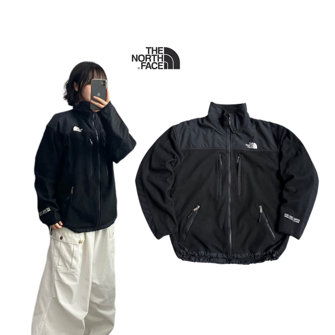 노스페이스 고어 윈드스토퍼 데날리 플리스 자켓 블랙 상품이미지1