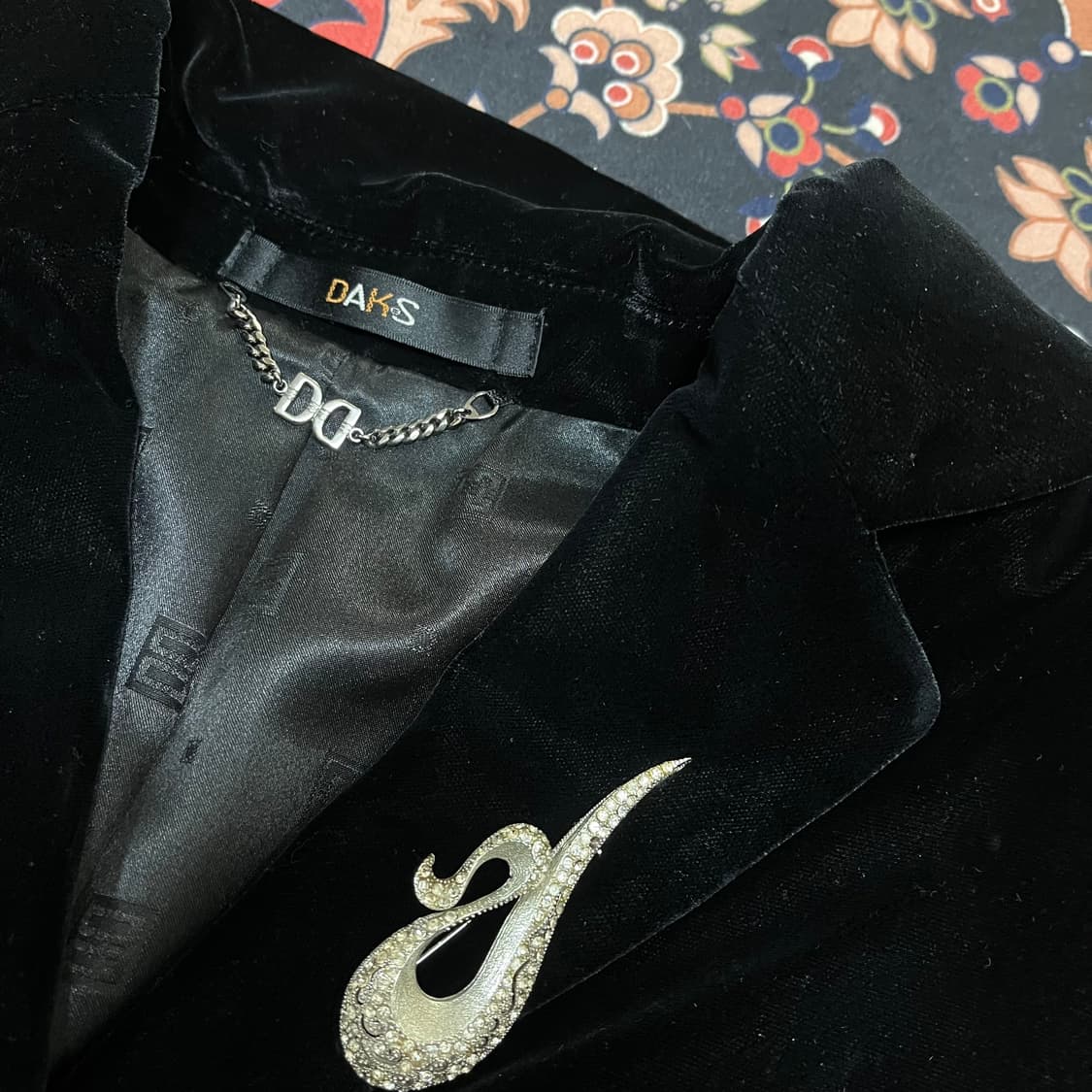 닥스 런던 여성 벨벳 싱글 블레이저 자켓 91-160 상품이미지5