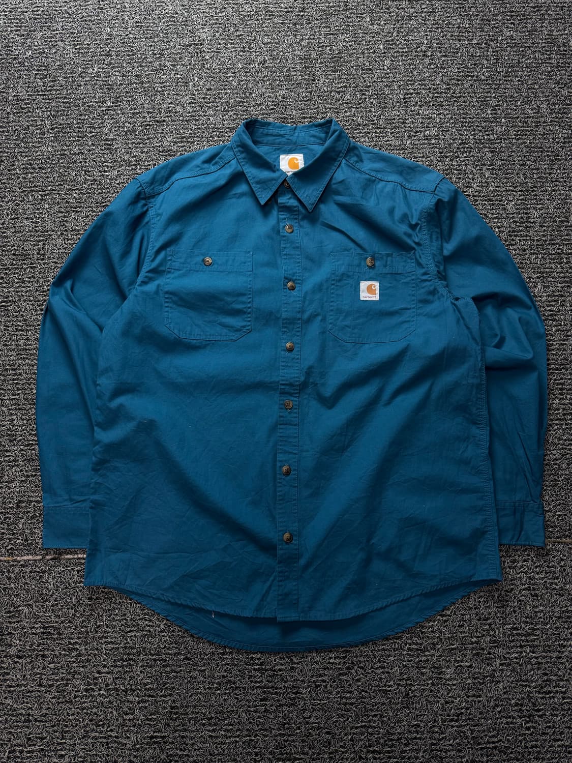 칼하트 박시핏 투포켓 워크 셔츠 블루 1347 상품이미지2